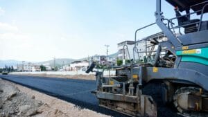 Asphalt Laying by finisher